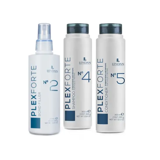 Lendan Plex Forte Zestaw do głębokiej odbudowy włosów zniszczonych