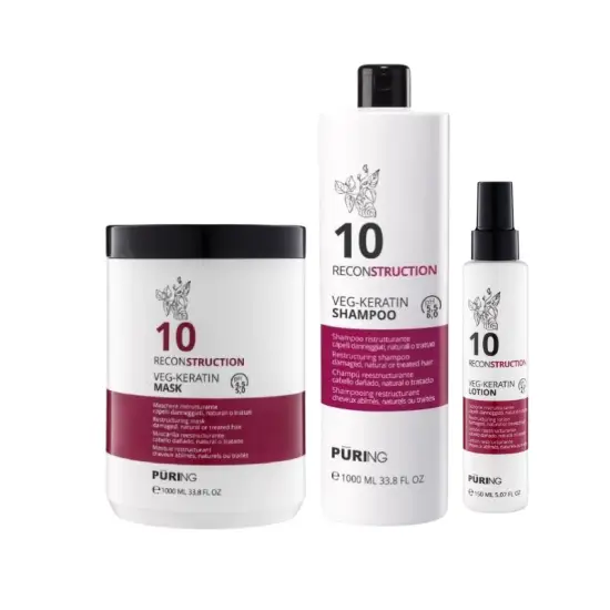 Maxima Puring – 10 Reconstruction: Kompleksowa pielęgnacja dla zniszczonych włosów zestaw