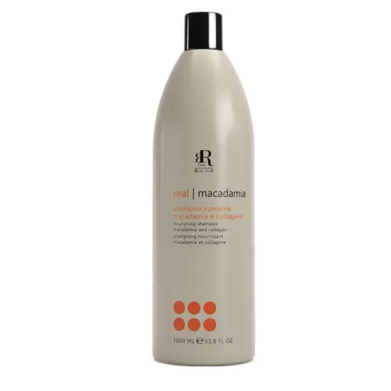 RR Line Real | Macadamia Szampon nawilżający włosy z olejem makadamia i kolagenem 1000ml