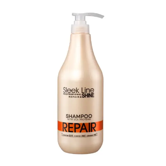 Stapiz Sleek Line Repair Szampon z jedwabiem do włosów zniszczonych 1000ml