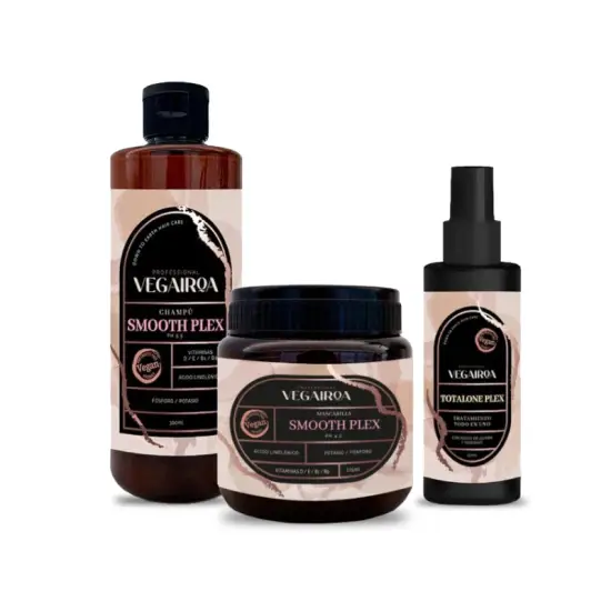 Vegairoa Bioplastia Kuracja wygładzająca włosy 300ml + 275ml + 150ml